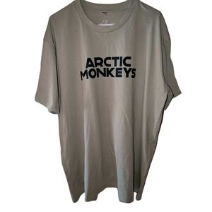 Arctic Monkeys North American Tour 2023 T-Shirt Mens XXL Tan Khaki Band Tee